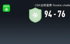 CBA全明星周末战报：CBA星锐队94-76大学生联队，陈家政26+6+4